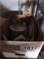 BOX OF KITCHEN DISHES AND VASES