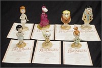 Seven Beswick 'Flintstone Family' figures