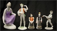 Five Hollohaza figurines