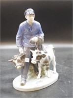 Royal Copenhagen "Farmer with two calves" figurine