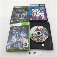 Lot of 4 XBox 360 Games