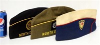 3 Military Vintage Caps VFW Legion ND