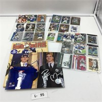 Peyton Manning Football Card lot w/signed picture