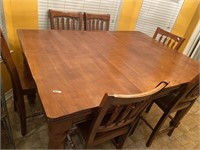 Group: Kitchen Table and 6 Chairs