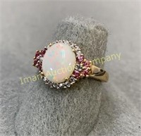 10kt Gold Opal Ring sz 9