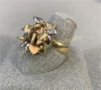 18kt Gold Loose Heart Ring sz 10