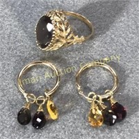 14kt Gold Ring & Earrings