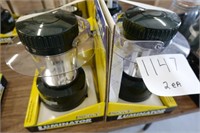 DORSEY CAMPING LANTERNS, PAIR, BATTERY OPERATED