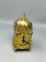 7" tall Smith's brass clock- no key