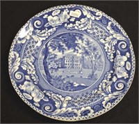 Pearlware transfer print blue & white plate