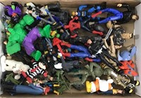Flat of action figures