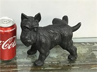 Cast iron peeing dog