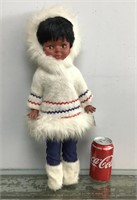 Vtg. faux fur 18" doll