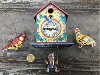 Vtg. tin wind up toys - parts or repair