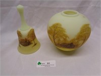 Fenton Bell & Vase