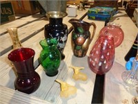 Assorted Vases, Perfume Bottles, Avon