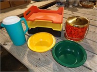 Ice Bucket, Stacking Paper Filer, Bowls, Pitcher