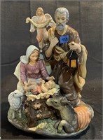 ceramic nativity sculpture