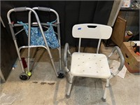 shower chair and walker