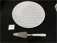 A Serving Plate and Pie Wedge