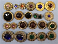 (23) "Gay 90's" Jeweled Buttons