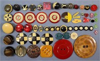 (58) Celluloid & Early Plastic Buttons