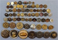 (68) Assorted Victorian Picture Buttons