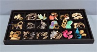 Group of Costume Earrings, Mostly Pierced