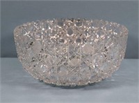 American Brilliant Period Cut Crystal Bowl