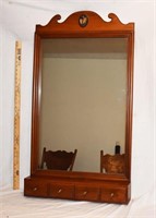 COLONIAL AMERICAN STYLE CHERRY MIRROR