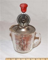 VINTAGE PYREX MIXER - CHIP ON SPOUT AS SHOWN