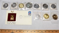 LOT- AMERICAN MINT COLLECTOR COINS & 1ST DAY COVER