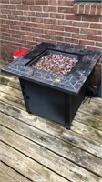 Outdoor patio propane gas fire pit