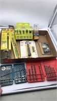 Assortment of drill bits still in the packages