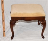 QUEEN ANNE STYLE CHERRY OTTOMAN