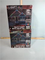 LED color changing Christmas lights, two boxes,