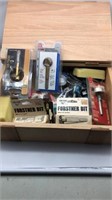 Wood box full of router & forester bits new in