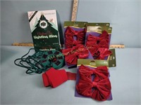 Christmas decorative bows, Christmas tree five