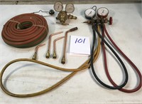 Torch Hose (New), Tips, Gauge and AC Tester