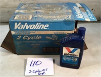 Valvoline 2 Cycle oil 12qts.
