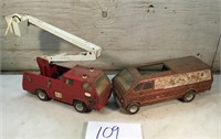 Toy Fire Truck and Van