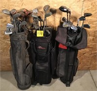 Vintage Golf Clubs and Nike Driver