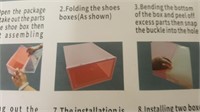 48 New Folding Shoe Box Storage Boxes