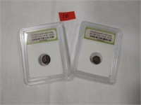 2-Roman Widows MiteBronze Coin