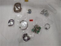 Silver costume jewelry necklaces bracelets