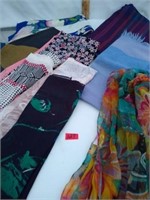 Lot of scarves as shown