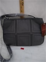 NWT Tignanello leather gray purse