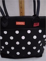 Black & white polka dot Sachi purse