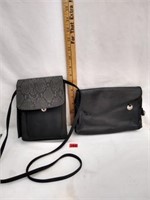 2 black purses