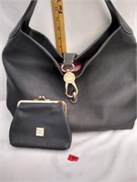 Genuine Dooney & Bourke gray purse & coin purse
